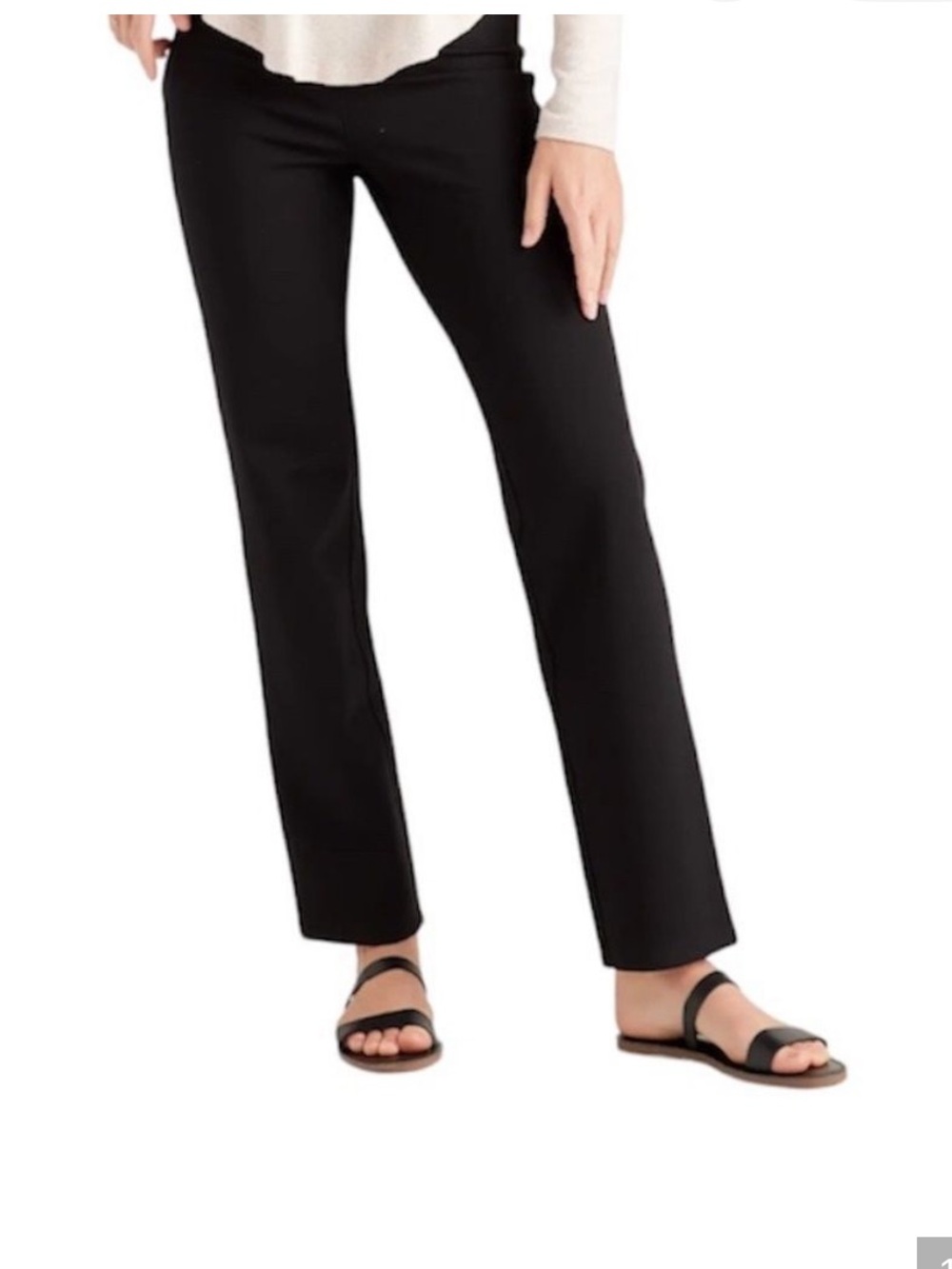 QUINCE Ultra-Stretch Ponte Straight Leg Pants
